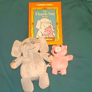 Piggy & Gerald Plush Toys and Book